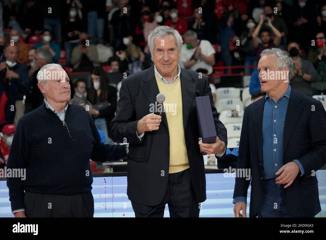 Marino zannata in Hall of Fame während der italienischen Basketball A Serie Championship Openjobmetis Varese vs Banco di Sardegna Sassari am 08. Mai 2022 in der Enerxenia Arena in Varese, Italien (Foto von Alessandro Negrini/LiveMedia/NurPhoto) Stockfoto