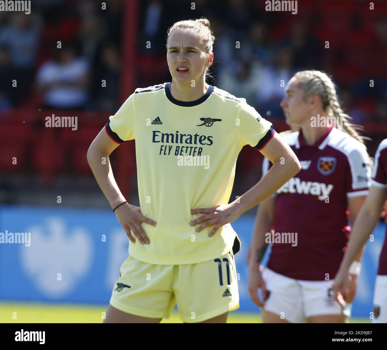 Vivianne Miedema von Arsenal beim Spiel der Barclays FA Women's Super League zwischen West Ham United Women und Arsenal am 08.. Mai 2022 im Chigwell Construction Stadium in Dagenham, England (Foto by Action Foto Sport/NurPhoto) Stockfoto