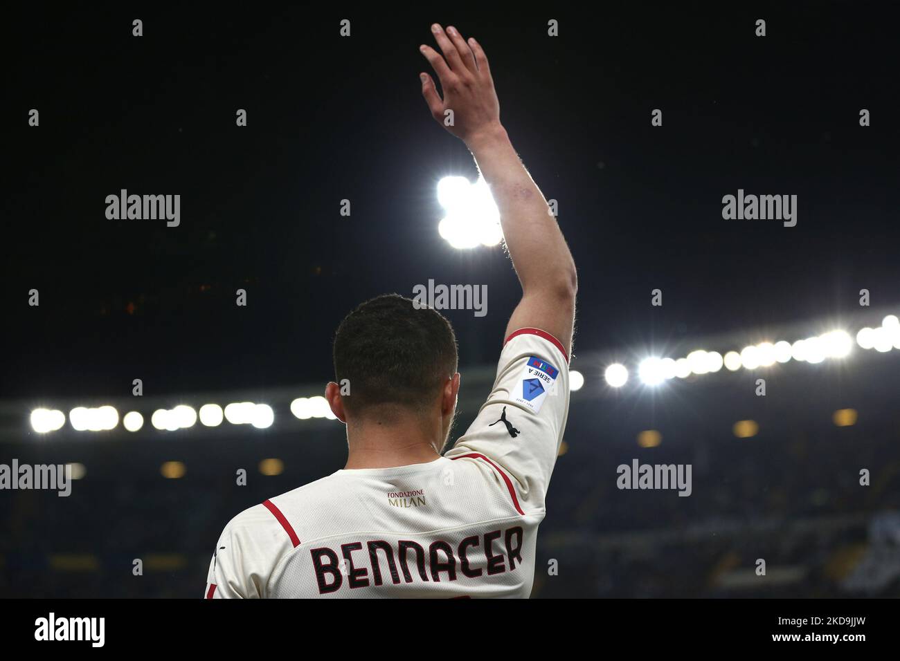 Ismael Bennacer (AC Mailand) während des spiels hellas Verona FC gegen AC Milan am 08. Mai 2022 im Marcantonio Bentegodi Stadion in Verona, Italien (Foto: Francesco Scaccianoce/LiveMedia/NurPhoto) Stockfoto