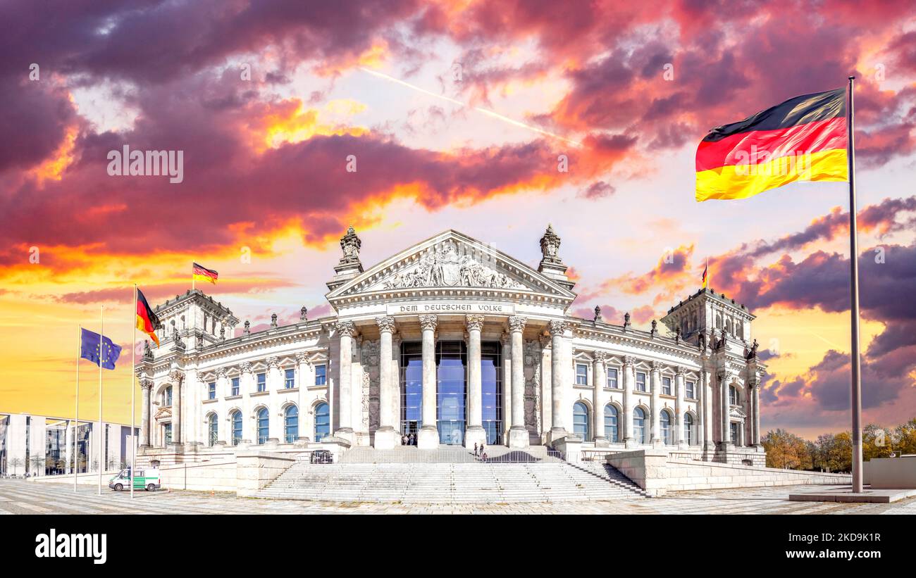 Reichstag, Berlin, Deutschland Stockfoto