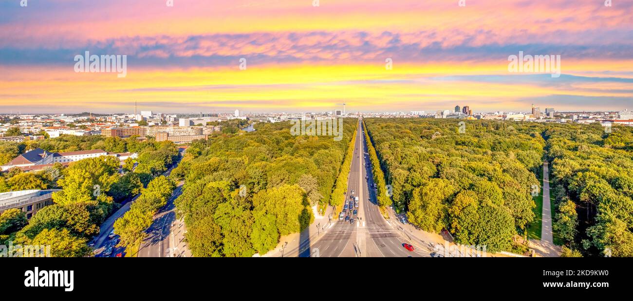 Blick über Berlin, Deutschland Stockfoto