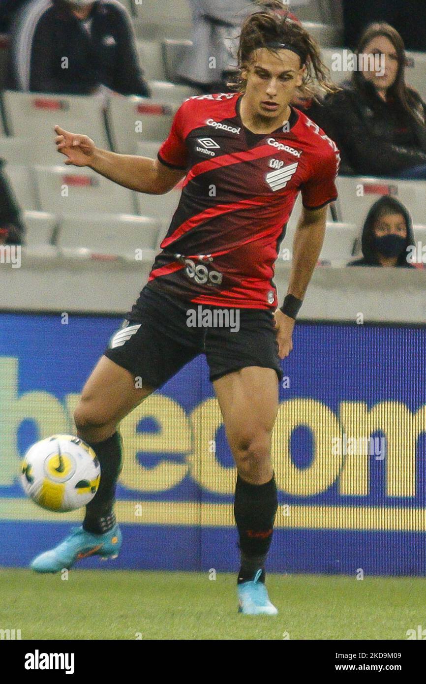 Athletico PR-Spieler Canobbio während des Spiels gegen Ceará Brazilian League Serie A 2022 - Runde 5 im Stadion Arena da Baixada in Curitiba-PR/Brasilien. (Foto von Gabriel Machado/NurPhoto) Stockfoto