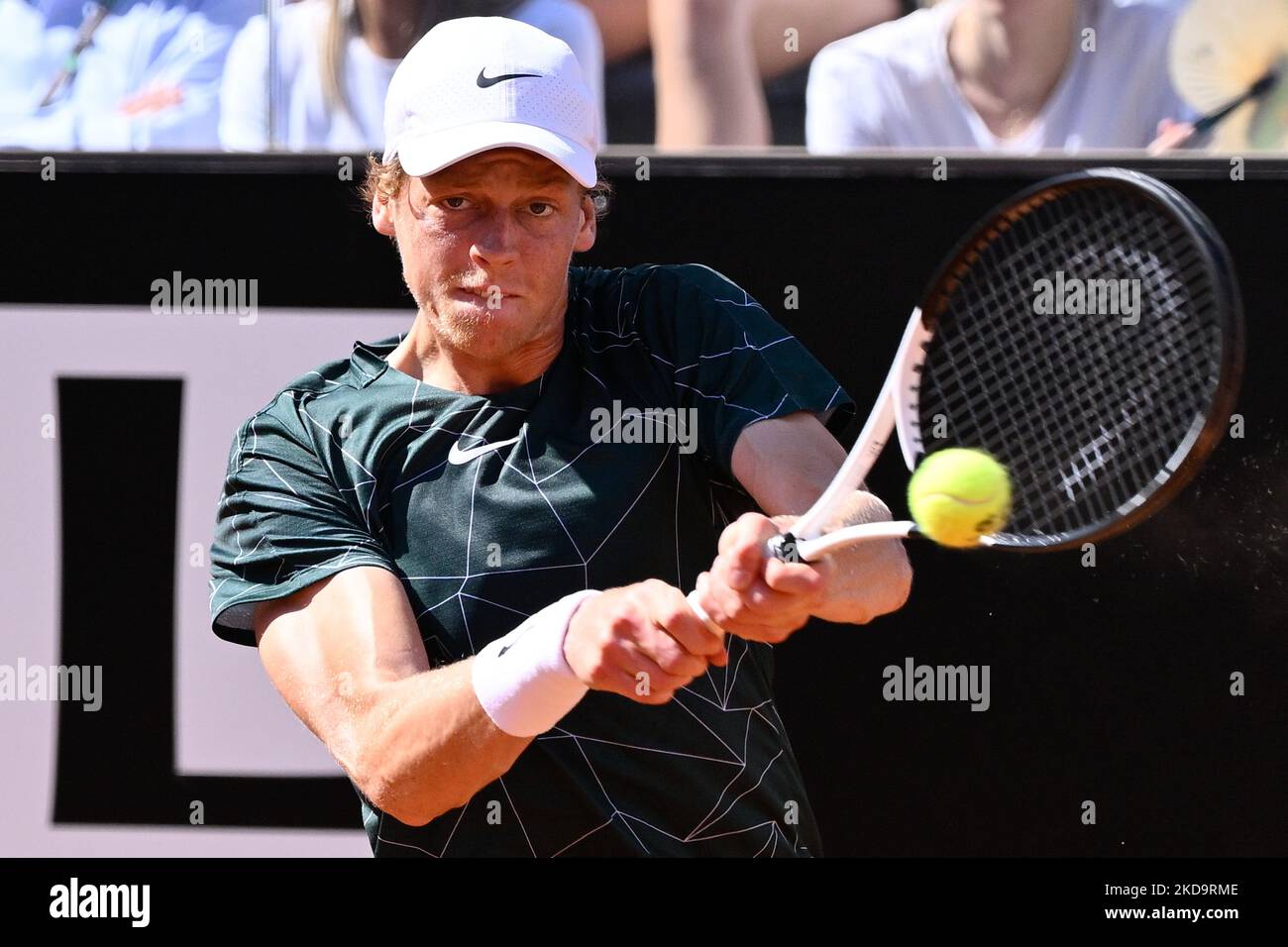 Während der dritten Runde gegen das ATP Master 1000 Internazionali BNL D'Italia Turnier im Foro Italico am 12. Mai 2022 (Foto: Fabrizio Corragetti/LiveMedia/NurPhoto) Stockfoto