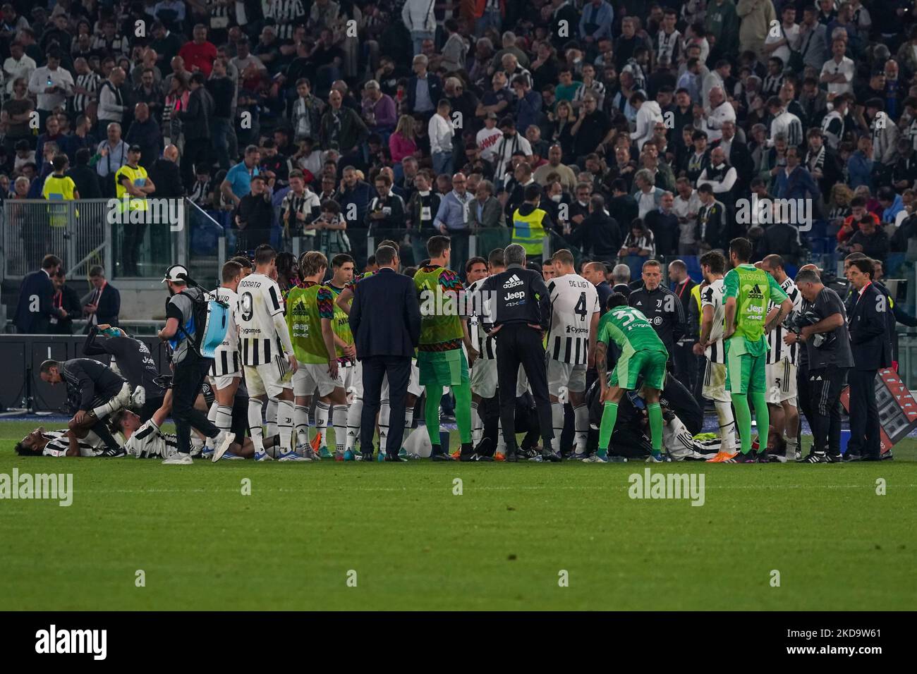 FC Juventus beim FC Juventus gegen den FC Internazionale, Coppa Italia Finale, im Stadio Olimpico am 11.. Mai 2022. (Foto von Alessio Morgese/NurPhoto) Stockfoto