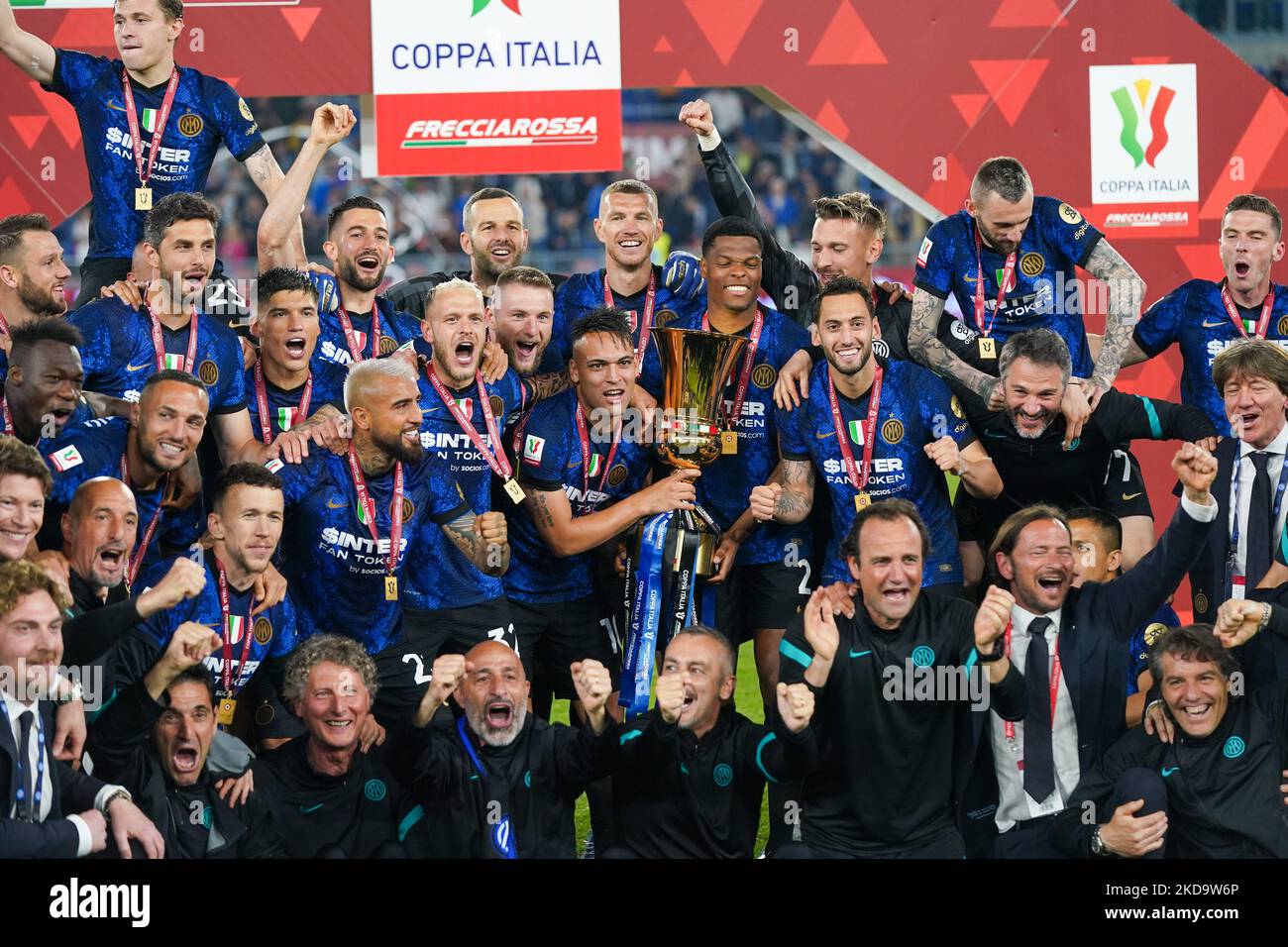 FC Internazionale beim FC Juventus gegen den FC Internazionale, Coppa Italia Finale, im Stadio Olimpico am 11.. Mai 2022. (Foto von Alessio Morgese/NurPhoto) Stockfoto