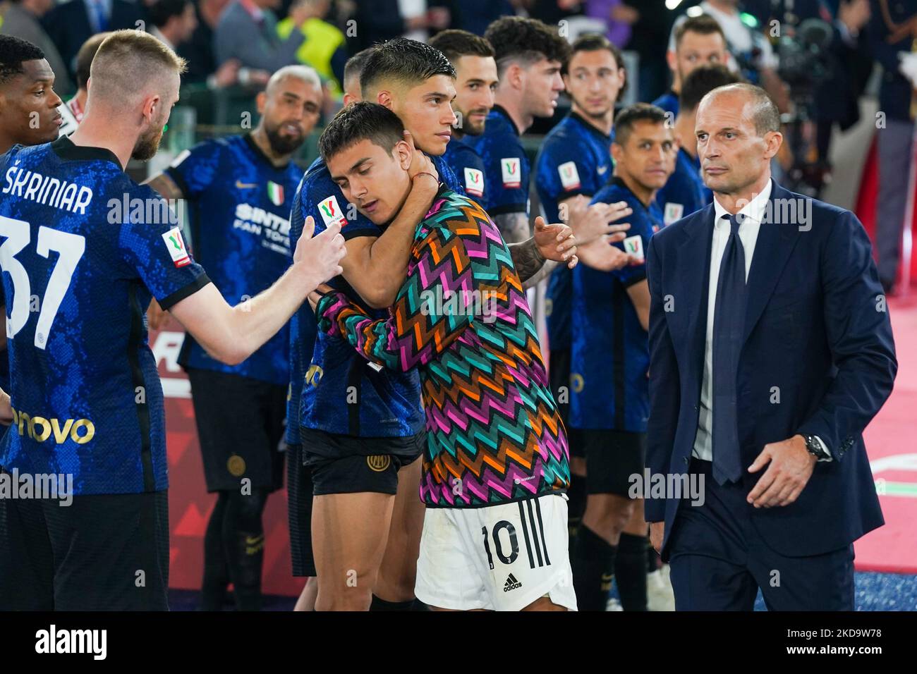 Paulo Dybala von Juventus FC während des FC Juventus gegen den FC Internazionale, Coppa Italia Finale, im Stadio Olimpico am 11.. Mai 2022. (Foto von Alessio Morgese/NurPhoto) Stockfoto