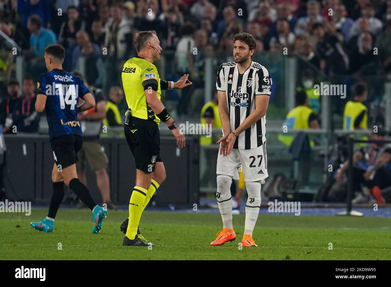 Manuel Locatelli von Juventus FC während des FC Juventus gegen den FC Internazionale, Coppa Italia Finale, im Stadio Olimpico am 11.. Mai 2022. (Foto von Alessio Morgese/NurPhoto) Stockfoto