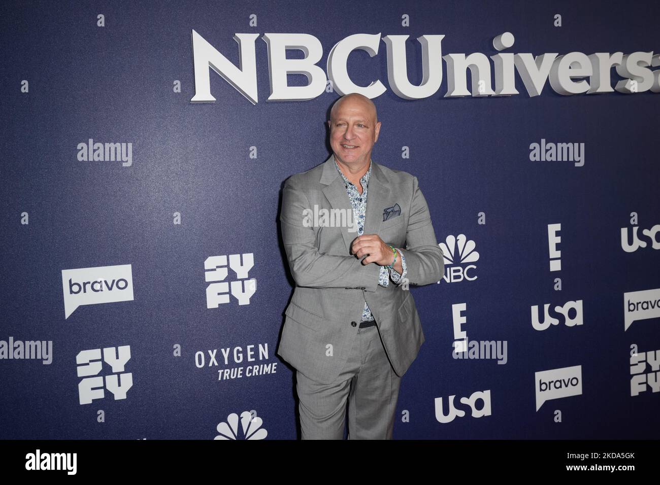 NEW YORK, NEW YORK – 16. MAI: Tom Colicchio nimmt am 16. Mai 2022 an der NBCUniversal Upfront 2022 im Mandarin Oriental Hotel in New York City Teil. (Foto von John Nacion/NurPhoto) Stockfoto