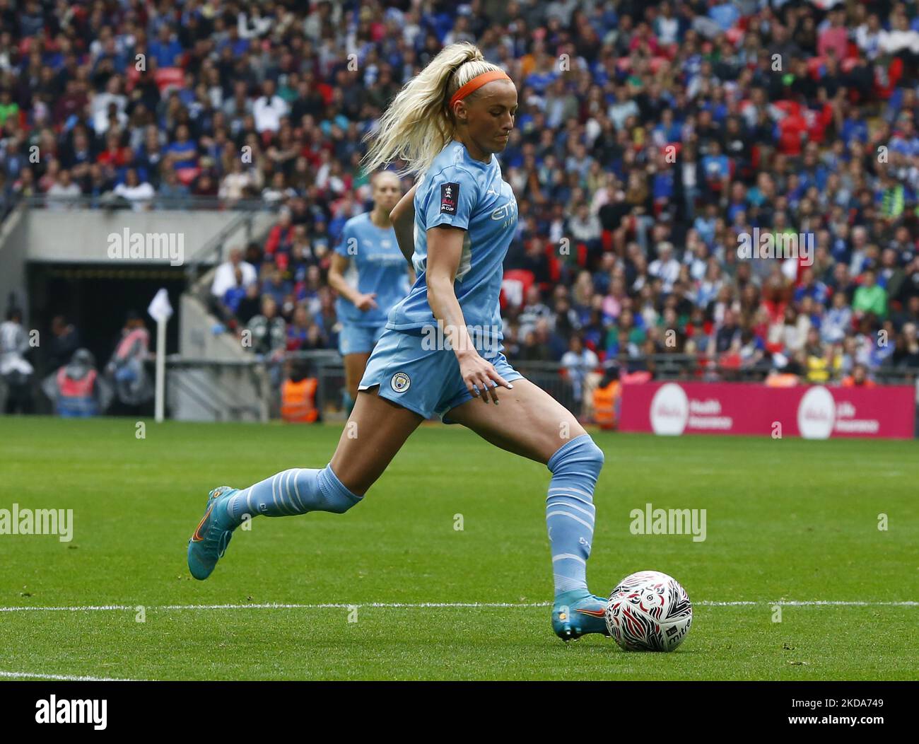 Chloe Kelly vom Manchester City WFC beim FA Cup-Finale der Frauen zwischen Chelsea Women und Manchester City Women im Wembley Stadium, London, Großbritannien 15.. Mai 2022 (Foto von Action Foto Sport/NurPhoto) Stockfoto