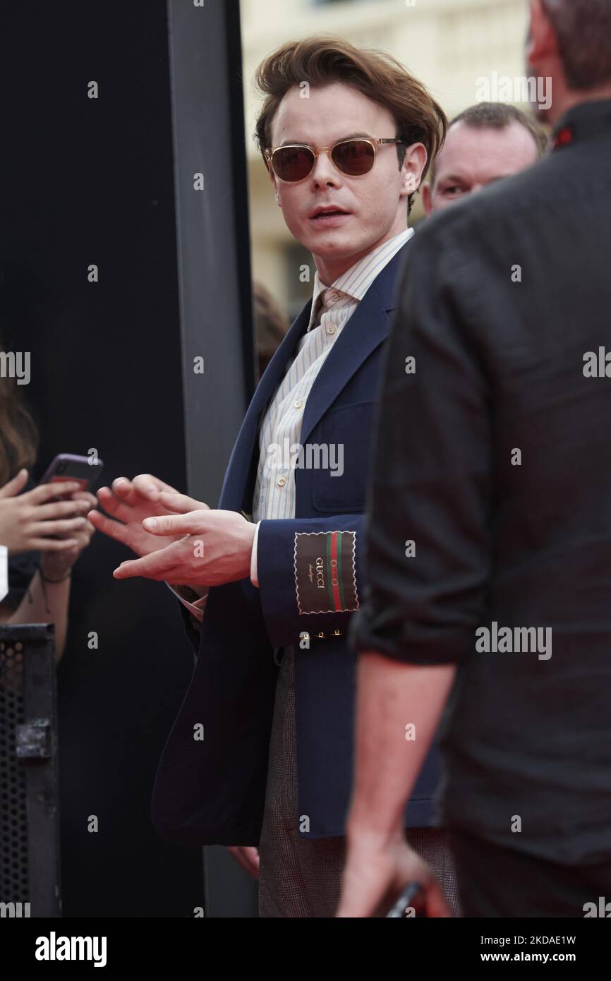 Charlie Heaton nimmt an der Premiere der Netflix Stranger Things Saison 4 im Kino „Callao Cinelights“ in Madrid Teil (Foto: Carlos Dafonte/NurPhoto) Stockfoto