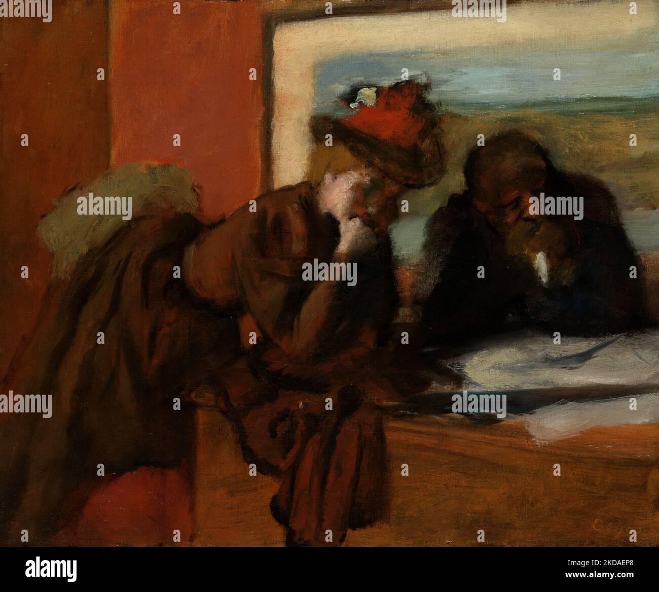 Das Gespräch. Edgar Degas. 1885–1895 Stockfoto