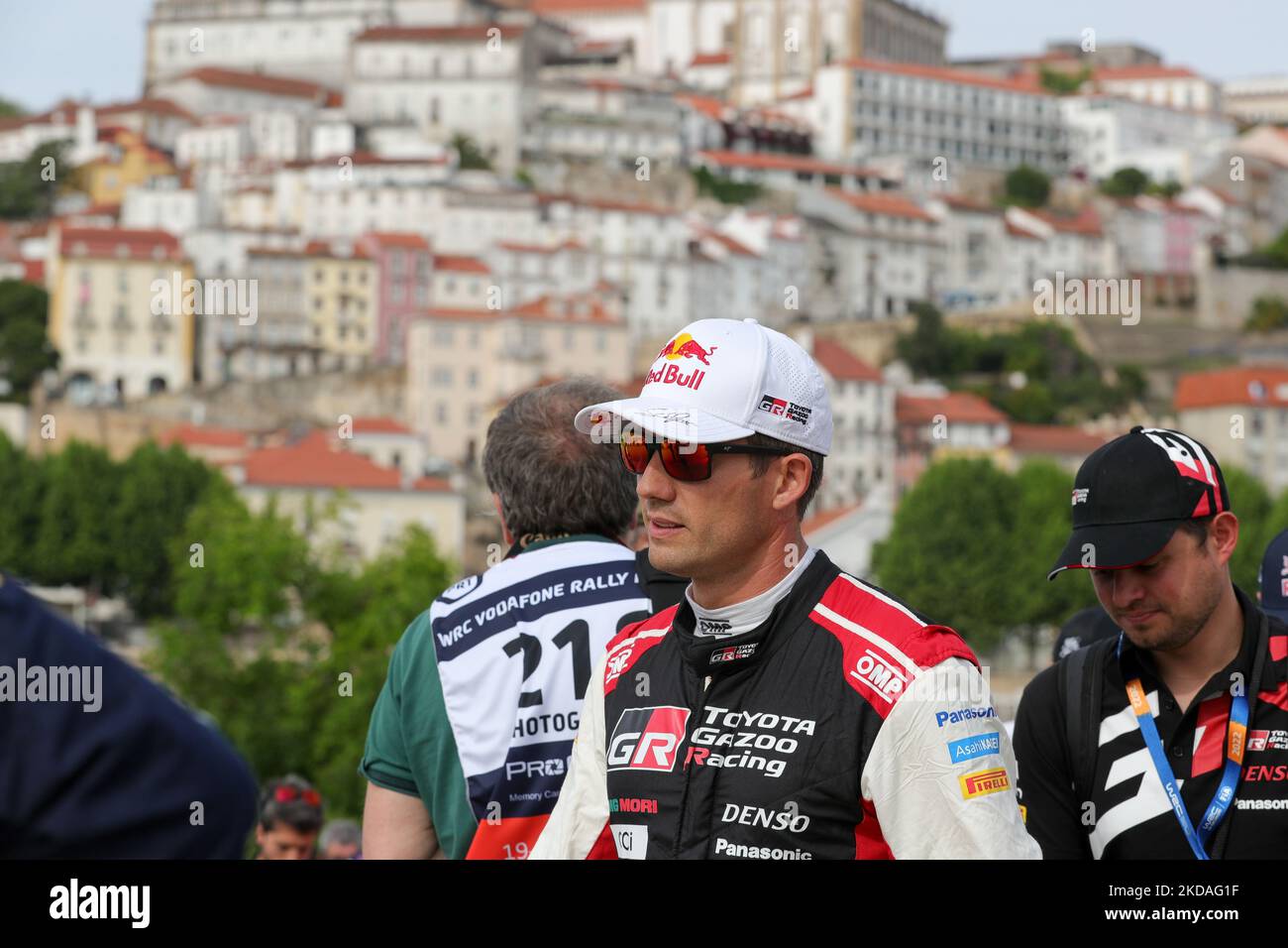 Sebastien OGIER (FRA) während der Rallye-Startzeremonie, Foto von Fahrern in Coimbra der WRC Vodafone Rally Portugal 2022 in Matosinhos - Portugal, am 19. Mai 2022. (Foto von Paulo Oliveira / NurPhoto) Stockfoto
