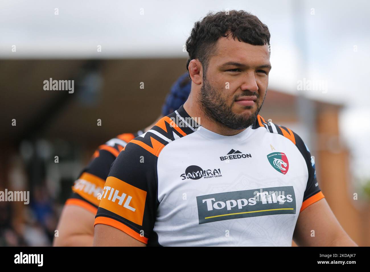 Ellis Genge von Leicester Tigers ist während des Spiels der Gallagher Premiership zwischen Newcastle Falcons und Leicester Tigers im Kingston Park, Newcastle am Samstag, den 21.. Mai 2022, abgebildet. (Foto von Chris Lisham/MI News/NurPhoto) Stockfoto