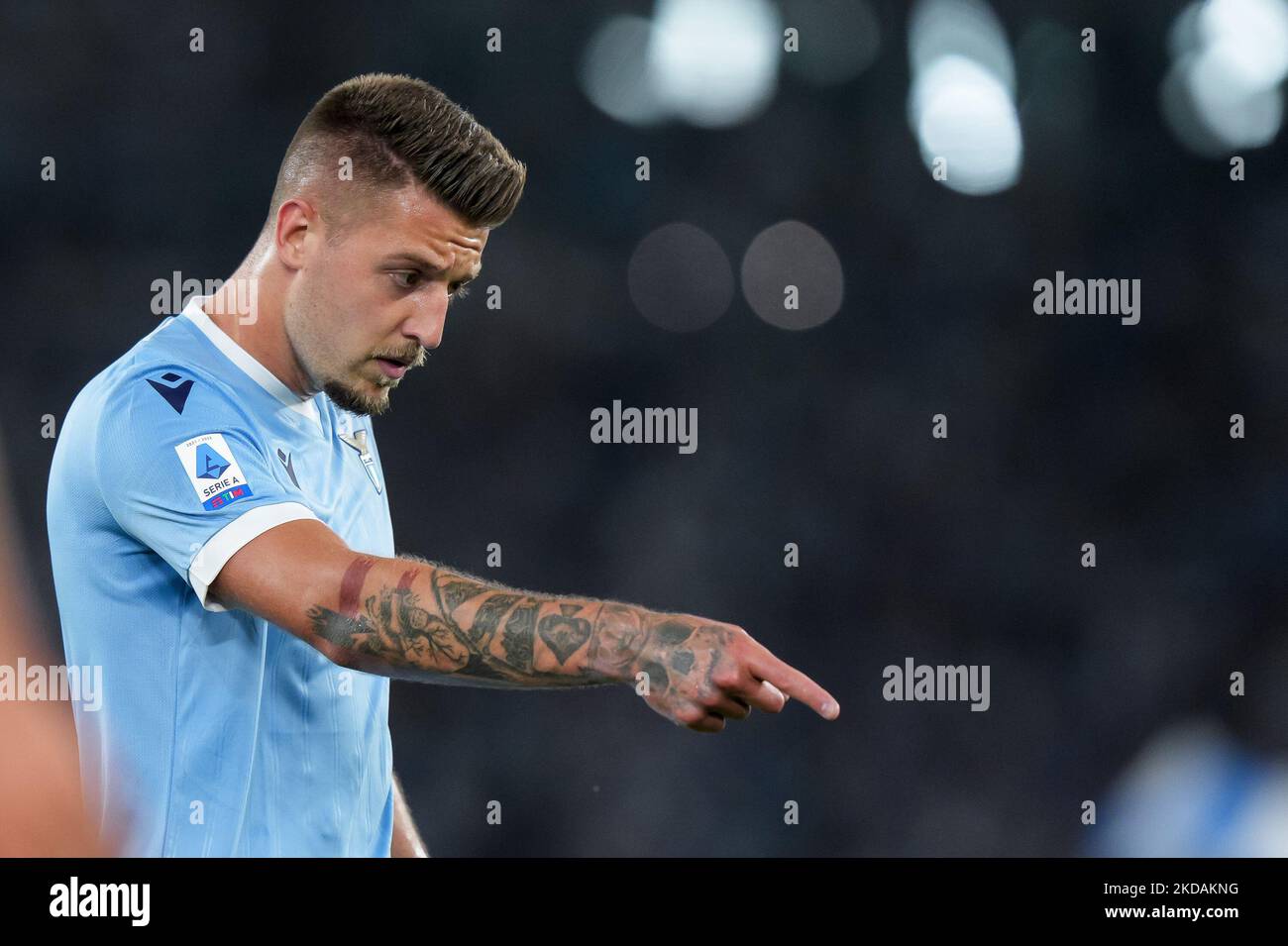 Sergej Milinkovic-Savic von SS Lazio Gesten während der Serie Ein Spiel zwischen SS Lazio und Hellas Verona am 21. Mai 2022 in Rom, Italien. (Foto von Giuseppe Maffia/NurPhoto) Stockfoto