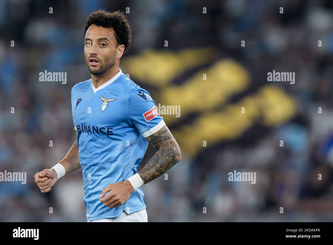 Am 21. Mai 2022 in Rom, Italien, sieht sich der Fußballverfalle von der SS Lazio in der Serie A zwischen der SS Lazio und Hellas Verona an. (Foto von Giuseppe Maffia/NurPhoto) Stockfoto