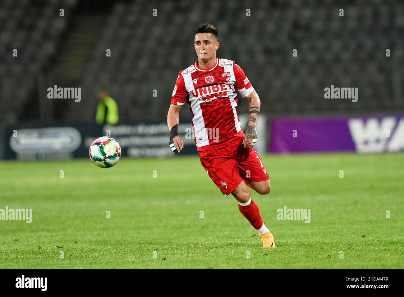 Steliano Filip von Dinamo Bucuresti im Einsatz während der Universitatea Cluj gegen Dinamo Bucuresti, 21. Mai 2022, umstritten im Stadion der Cluj Arena, Cluj Napoca (Foto: Flaviu Buboi/NurPhoto) Stockfoto