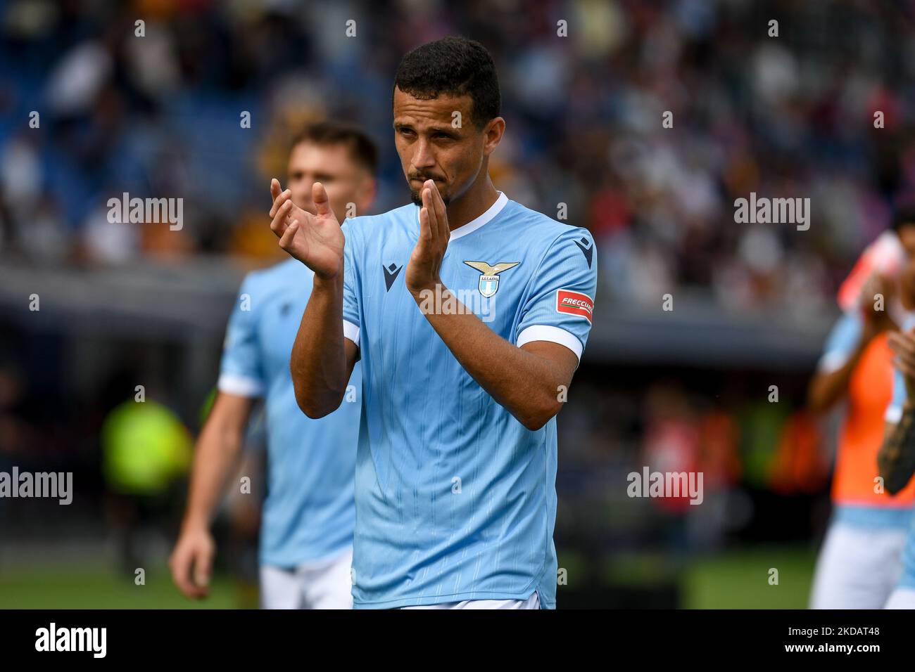 Lazio's Luiz-Filmporträt während des italienischen Fußballs Serie A Spiel Bologna FC gegen SS Lazio am 03. Oktober 2021 im Renato Dall'Ara Stadion in Bologna, Italien (Foto von Ettore Griffoni/LiveMedia/NurPhoto) Stockfoto