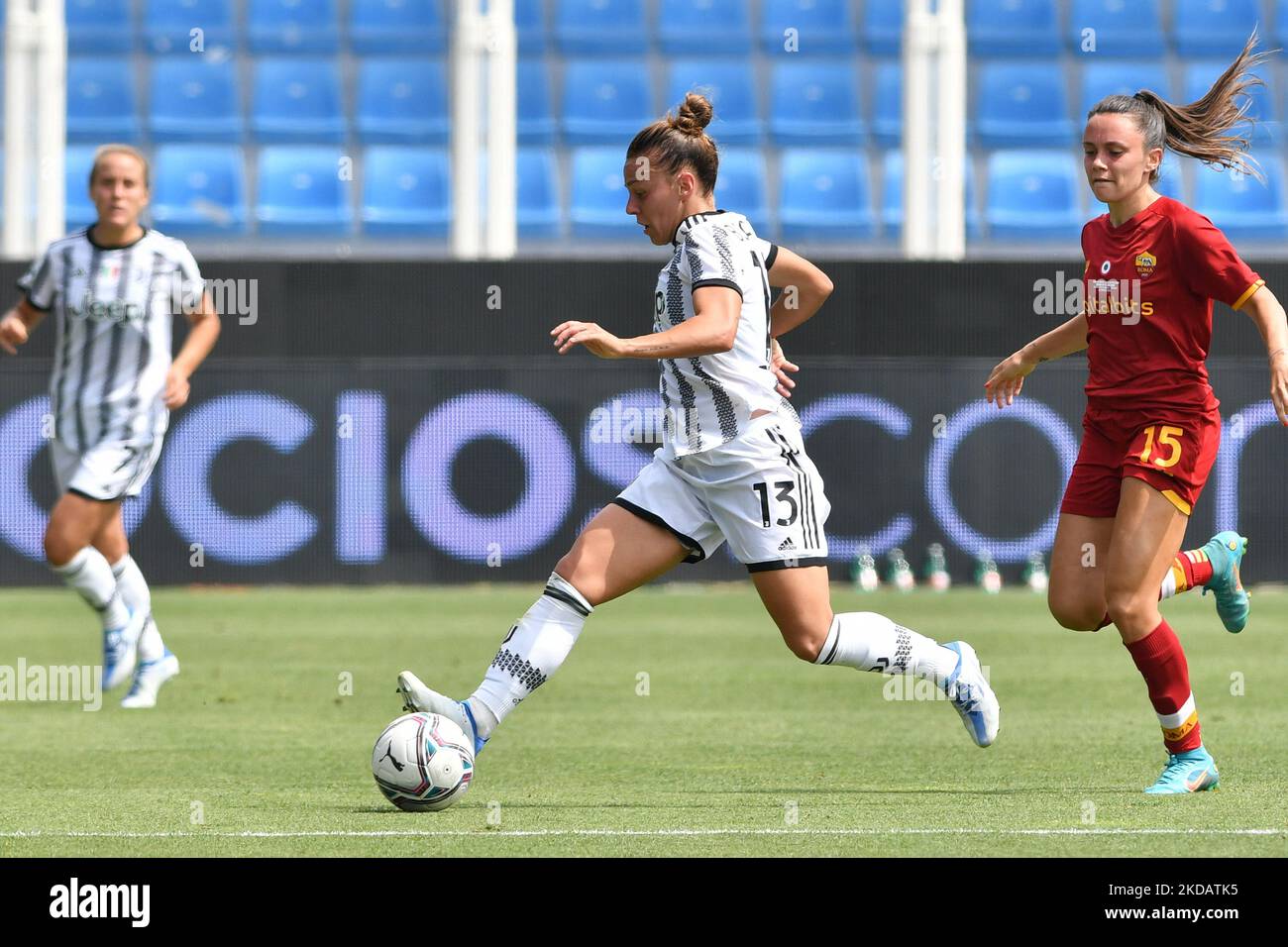 lisa Boattin (juventus) während des italienischen Fußballspiels Coppa Italia Frauen Finale - Juventus FC - AS Roma am 22. Mai 2022 im Paolo Mazza Stadion in Ferrara, Italien (Foto: Alessio Tarpini/LiveMedia/NurPhoto) Stockfoto