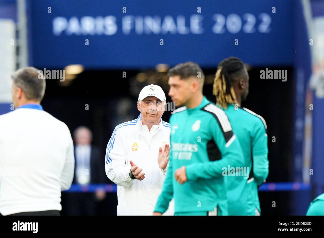 Während des Real Madrid Trainings vor dem UEFA Champions League Finale am 27. Mai 2022 in Paris, Frankreich. (Foto von Giuseppe Maffia/NurPhoto) Stockfoto
