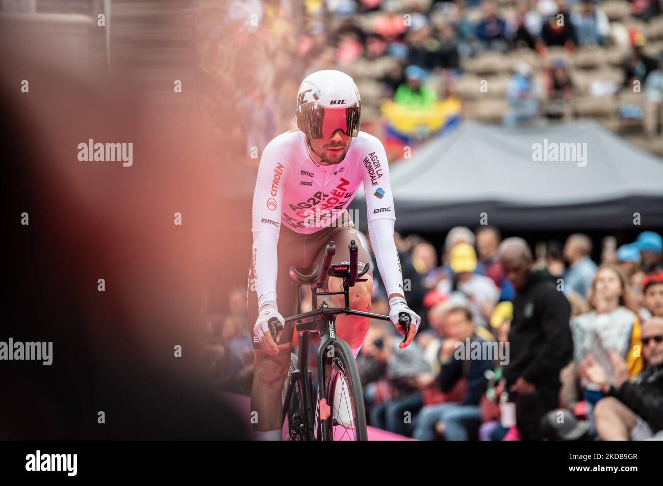 Andrea Vendrame (AG2R Team von Croen) während des Giro d'Italia 2022 Giro d'Italia - Etappe 21 - Verona - Verona am 29. Mai 2022 in Verona, Italien (Foto: Silvia Colombo/LiveMedia/NurPhoto) Stockfoto
