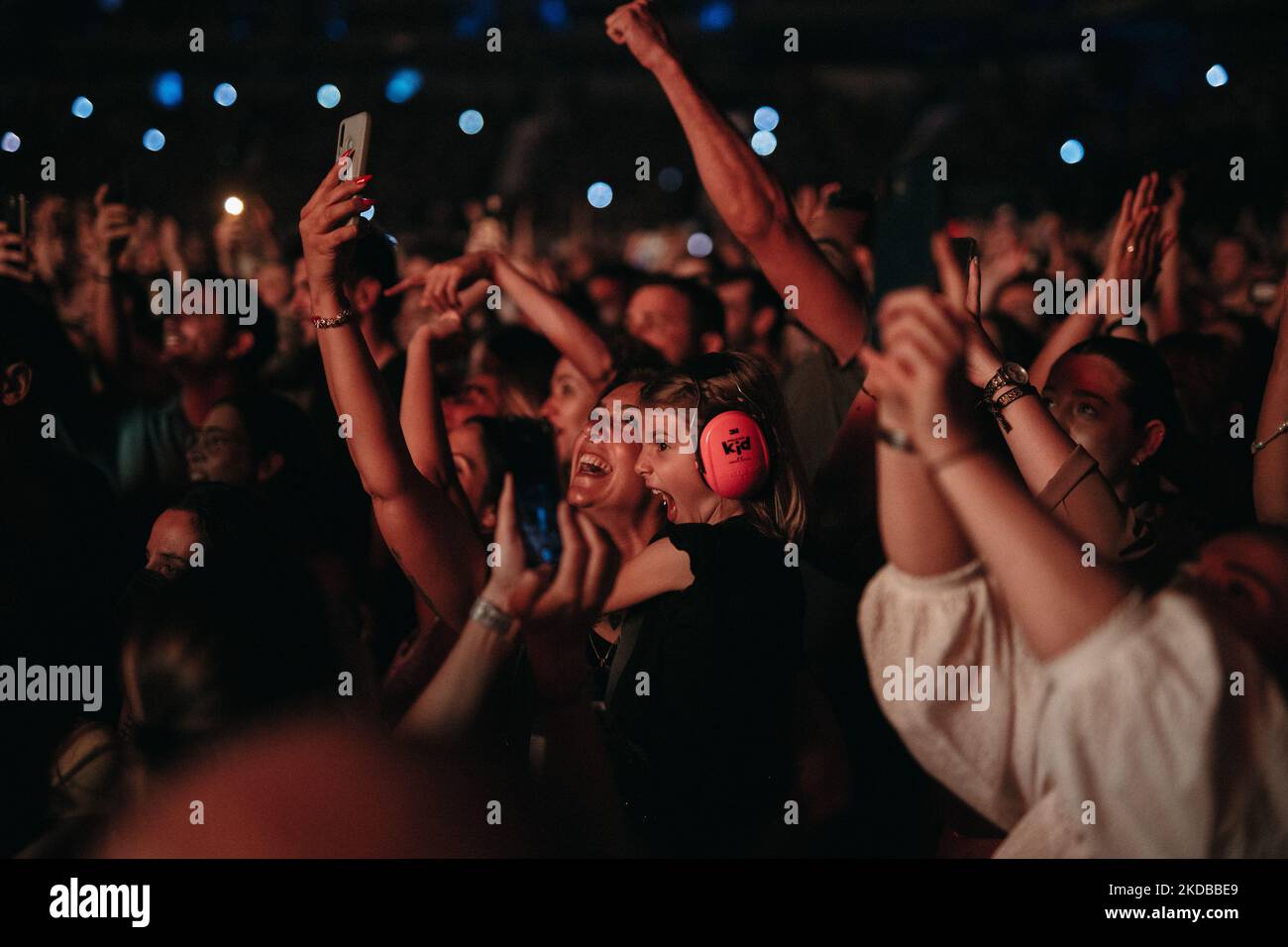 Leiva-Konzert am 1. Juni 2022 im WiZink-Zentrum in Madrid, Spanien. (Foto von Jon Imanol Reino/NurPhoto) Stockfoto