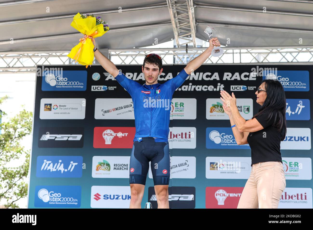 Christian Scaroni TEAM ITALIEN Sieger der ersten Etappe beim Street