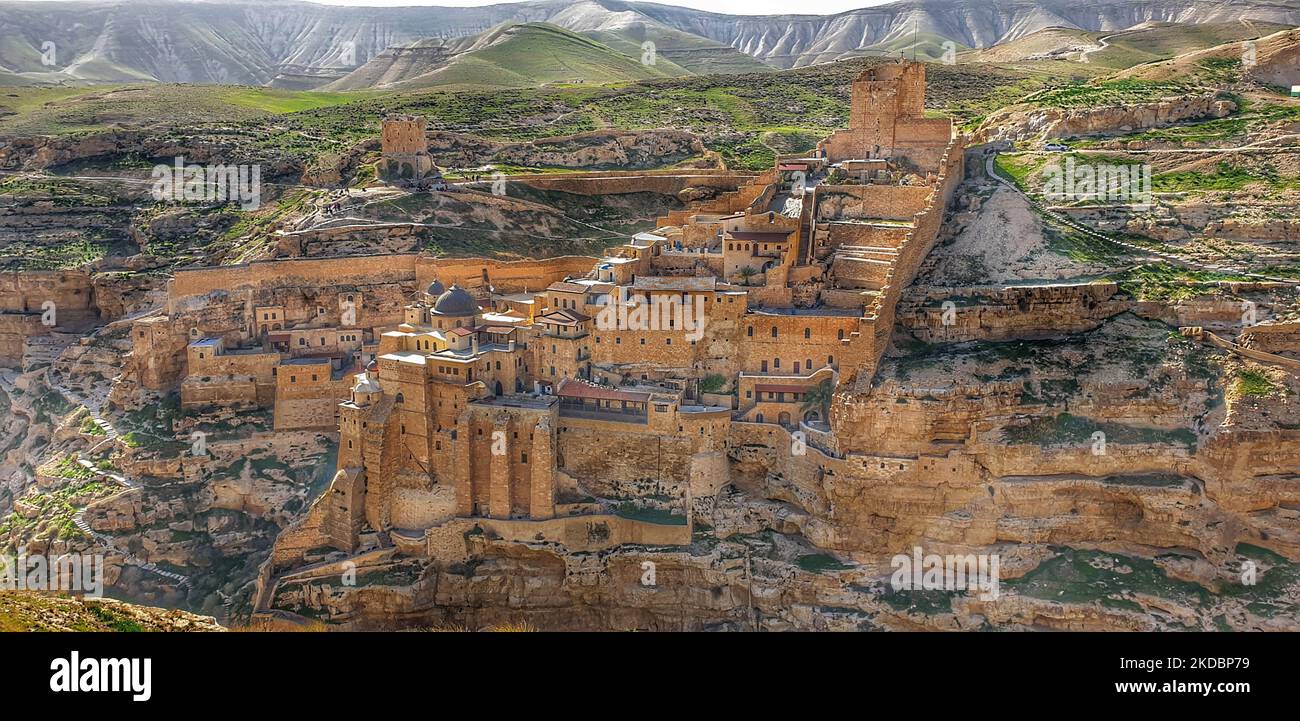 Die Mar Saba - die heilige Lavra von Saint Sabbas Stockfoto