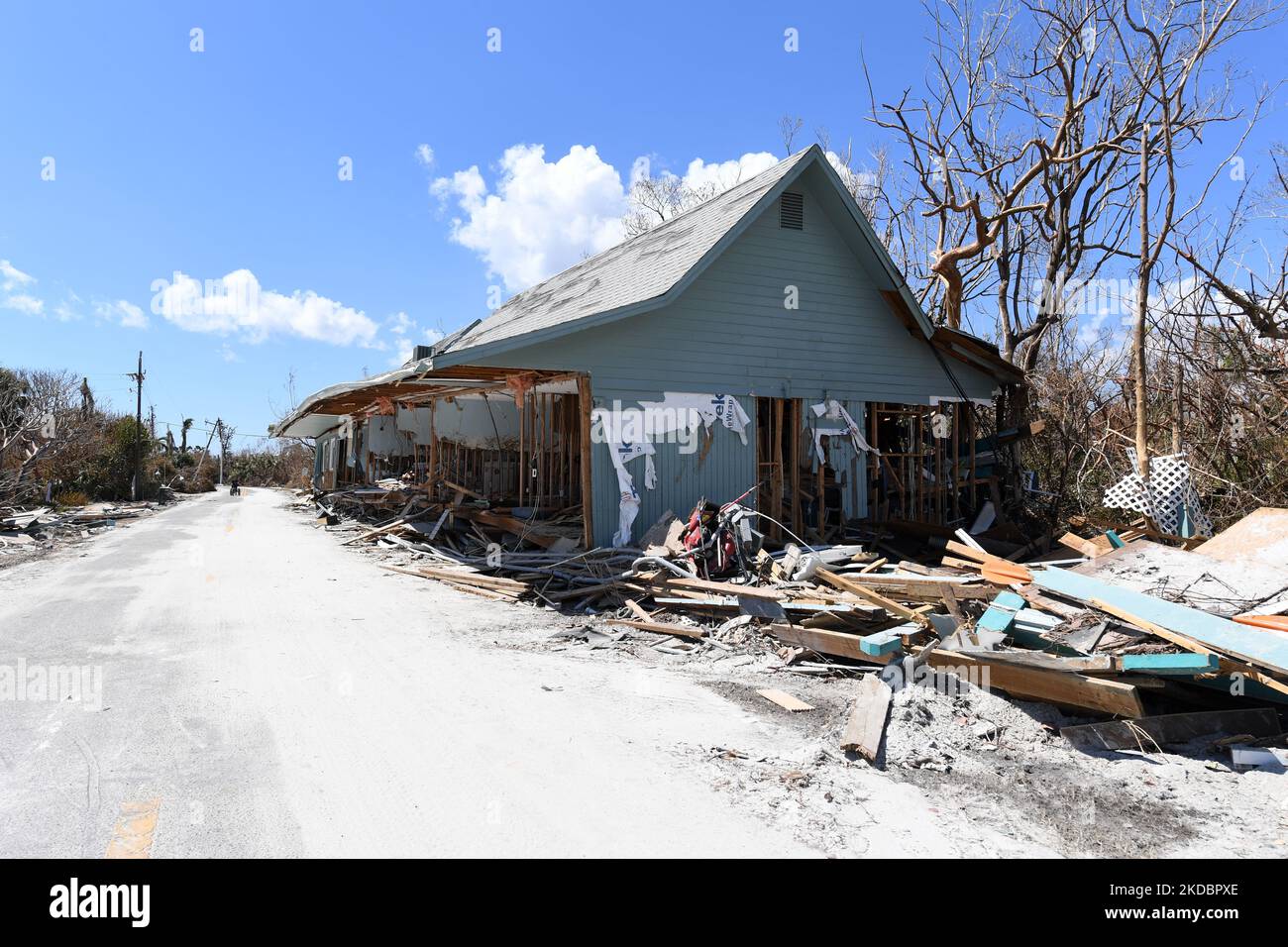 Sanibel Island, FL, USA--10/06/2022--- die Gebiete auf Sanibel Island sind nach dem Unkeul Ian verstreut. Jocelyn Augustino/FEMA Stockfoto