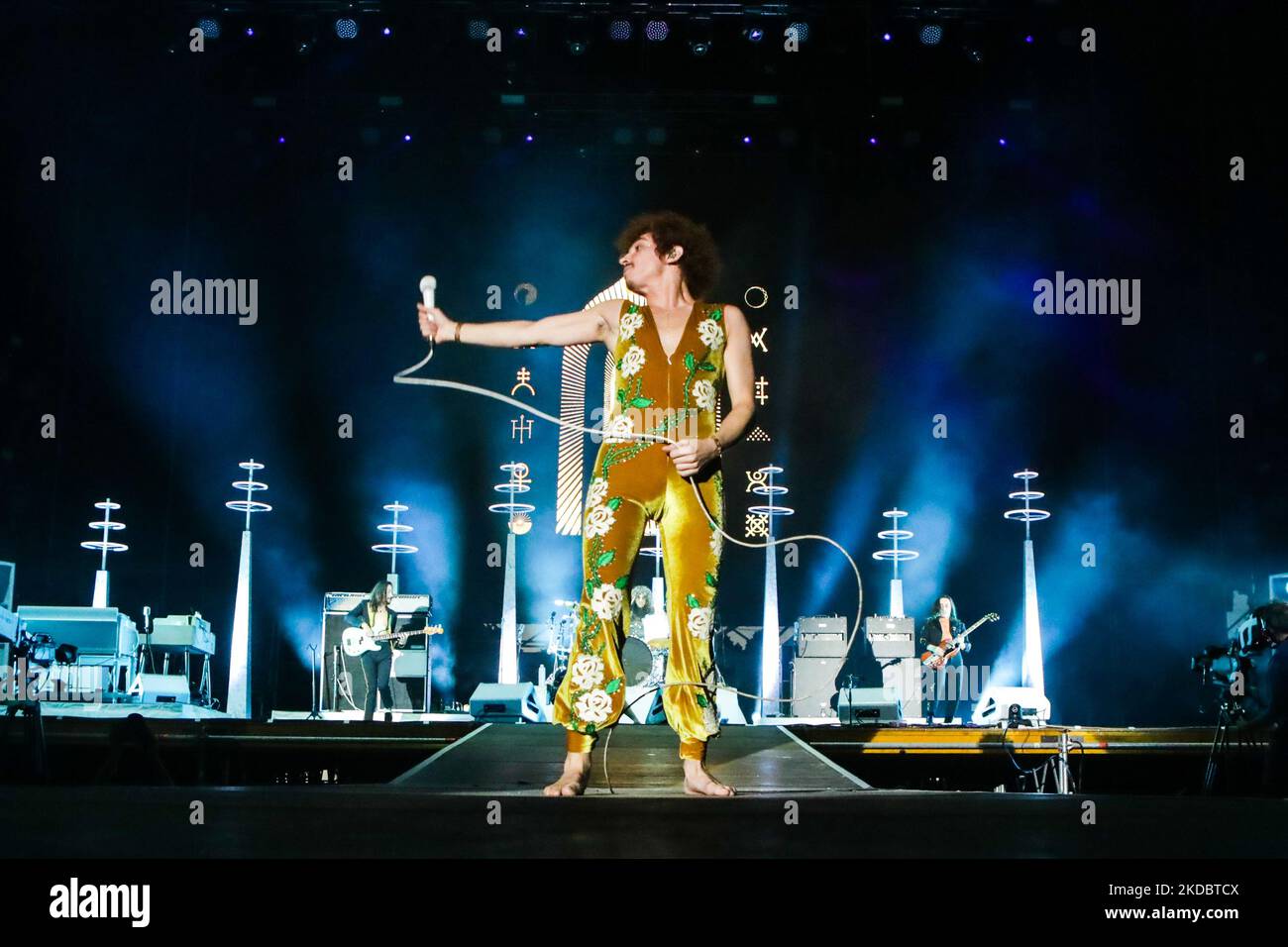 Joshua Kiszka von Greta Van Fleet beim IDAYS Festival in Mailand, Italien, am 9 2022. Juni. (Foto von Mairo Cinquetti/NurPhoto) Stockfoto