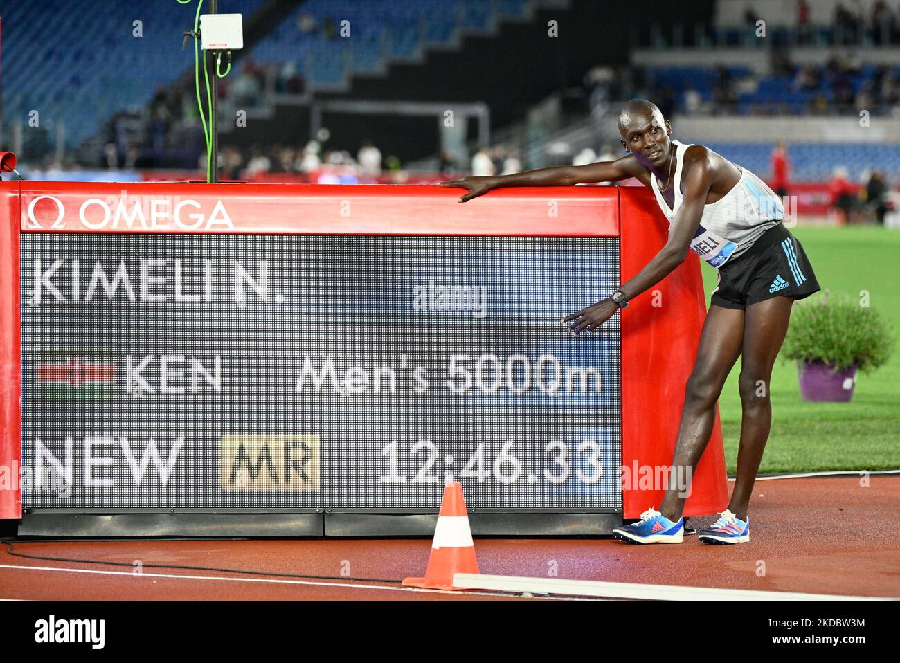 Nichola Kipkorir Kimeli (KEN) während der Goldenen Gala der Wanda Diamond League am 09. Juni 2022 im Olympiastadion in Rom (Foto: Fabrizio Corragetti/LiveMedia/NurPhoto) Stockfoto