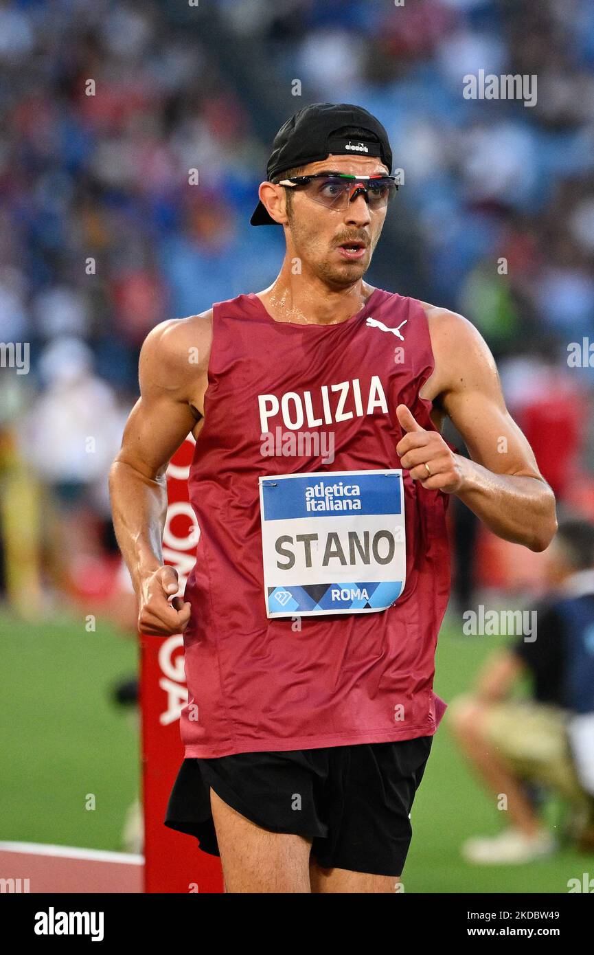 Massimo Stano (ITA)während der Goldenen Gala der Wanda Diamond League am 09. Juni 2022 im Olympiastadion in Rom (Foto: Fabrizio Corragetti/LiveMedia/NurPhoto) Stockfoto