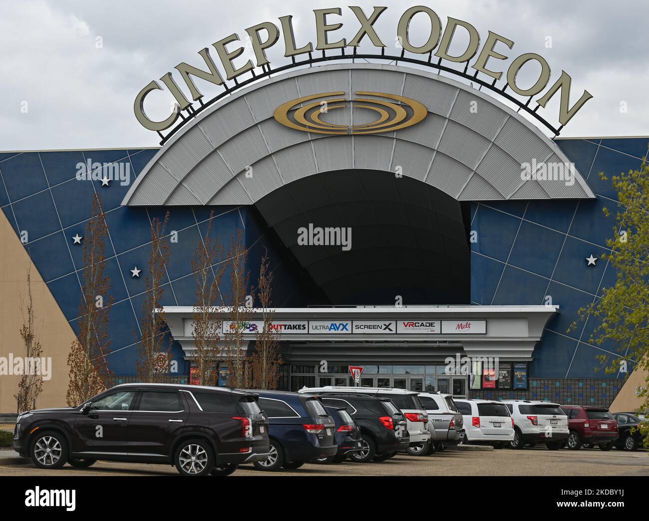 Logo von Cineplex Odeon in South Edmonton Common. Freitag, 20. Mai 2022, in Edmonton, Alberta, Kanada. (Foto von Artur Widak/NurPhoto) Stockfoto