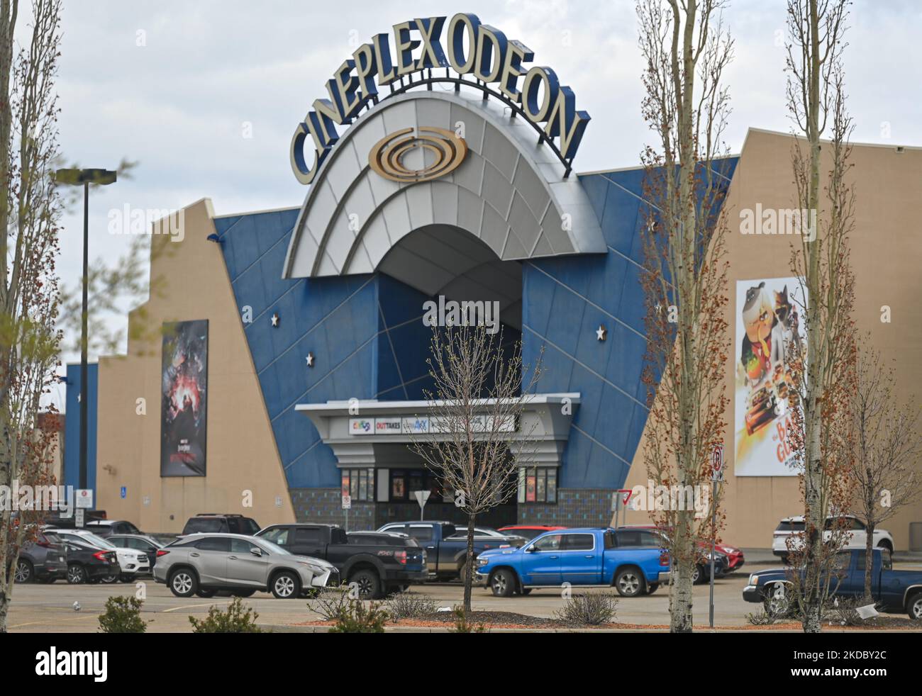 Logo von Cineplex Odeon in South Edmonton Common. Freitag, 20. Mai 2022, in Edmonton, Alberta, Kanada. (Foto von Artur Widak/NurPhoto) Stockfoto