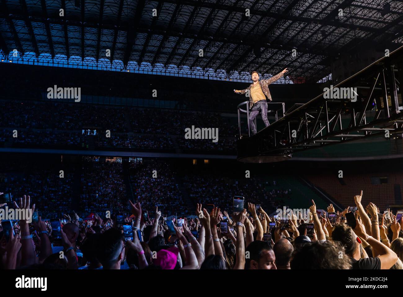 Cesare Cremonini im Stadio Giuseppe Meazza in San Siro in Mailand, Italien, am 13 2022. Juni. (Foto von Mairo Cinquetti/NurPhoto) Stockfoto