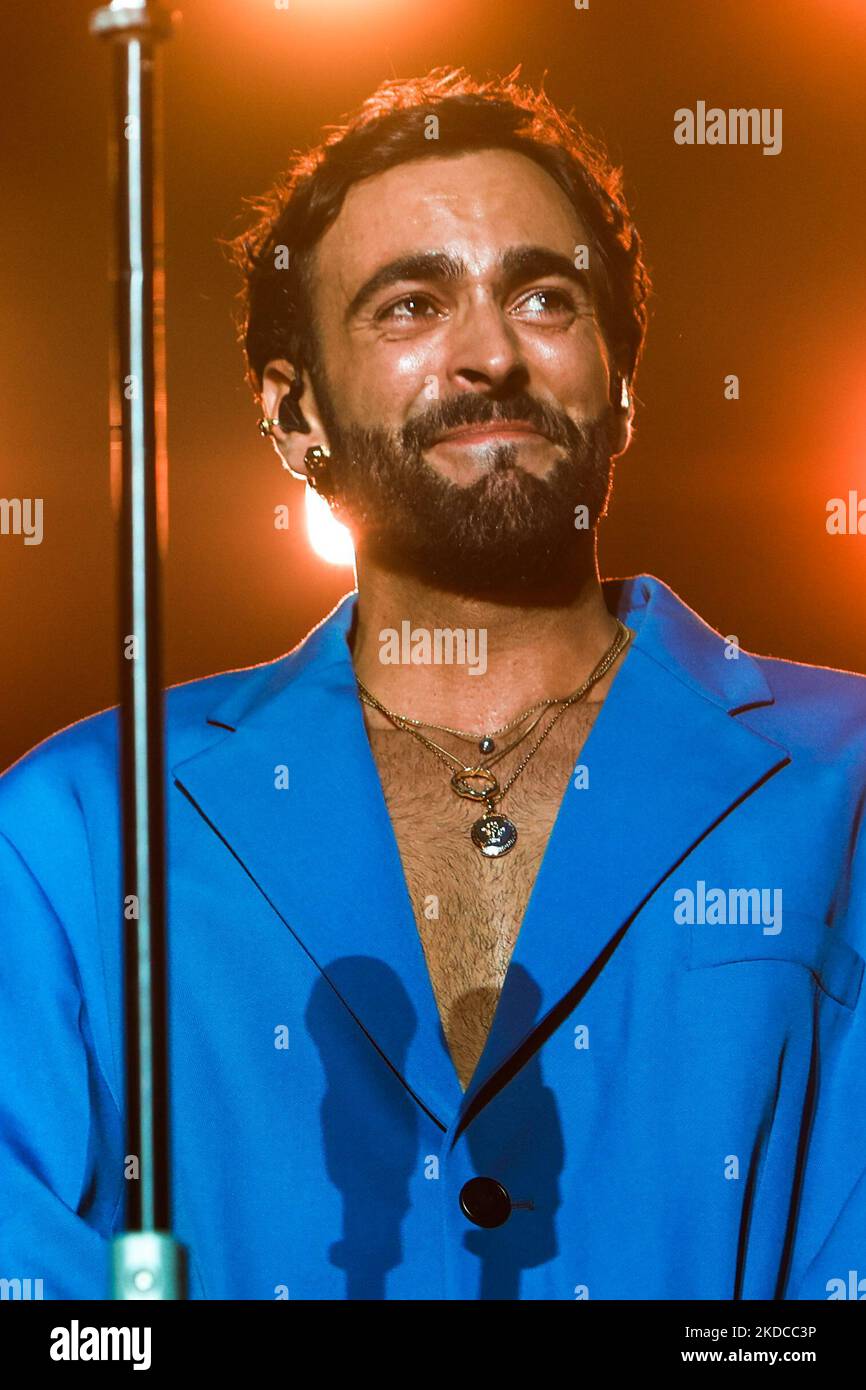 Marco Mengoni beim Konzert im Giuseppe Meazza Stadion in San Siro in Mailand, Italien, am 19 2022. Juni (Foto: Mairo Cinquetti/NurPhoto) Stockfoto