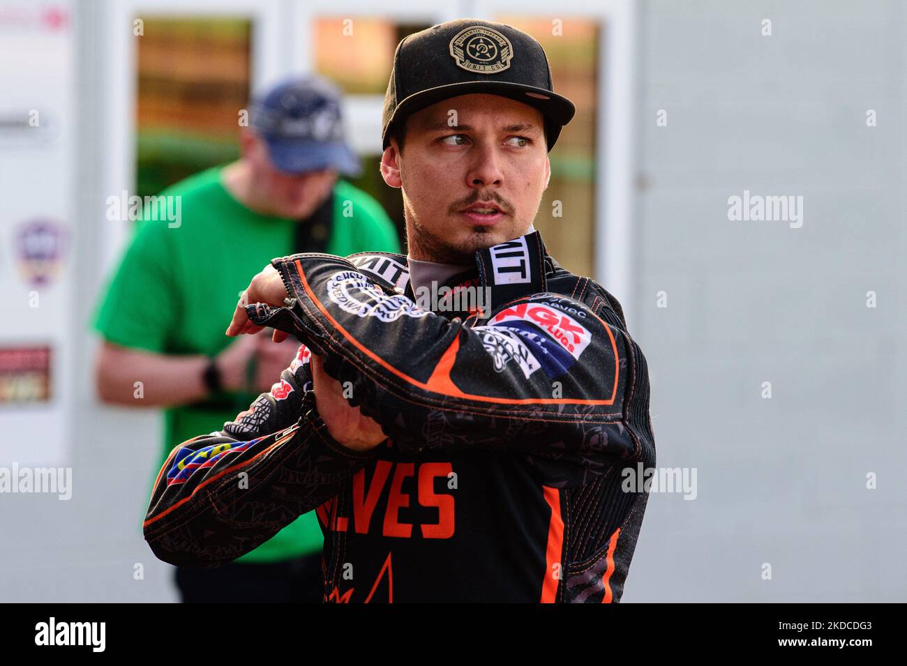 Nick Morris von Wolverhampton Parrys International Wolves während des SGB Premiership-Spiels zwischen Wolverhampton Wolves und Belle Vue Aces am Montag, den 20.. Juni 2022, im Monmore Green Stadium in Wolverhampton. (Foto von Ian Charles/MI News/NurPhoto) Stockfoto