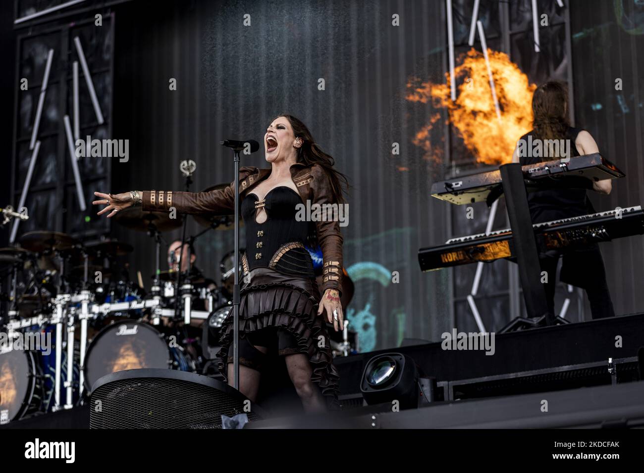 Nightwish treten am 17. Juni 2022 beim Pinkpop Festival 2022 in MegaLand Landgraaf, Niederlande, live auf. (Foto von Roberto Finizio/NurPhoto) Stockfoto