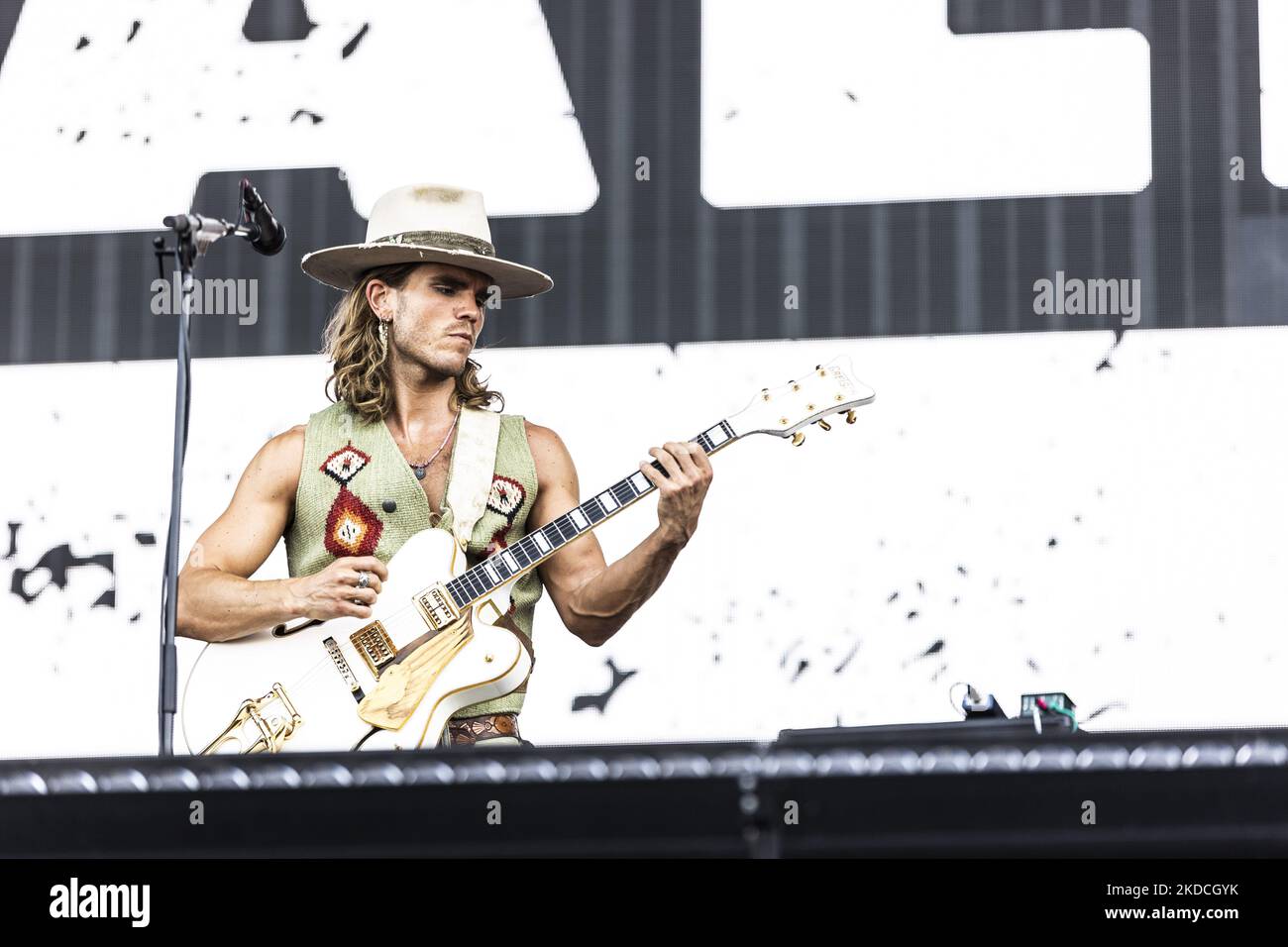 Kaleo spielen live beim Pinkpop Festival 2022 am 18. Juni 2022 in MegaLand Landgraaf, Niederlande. (Foto von Roberto Finizio/NurPhoto) Stockfoto