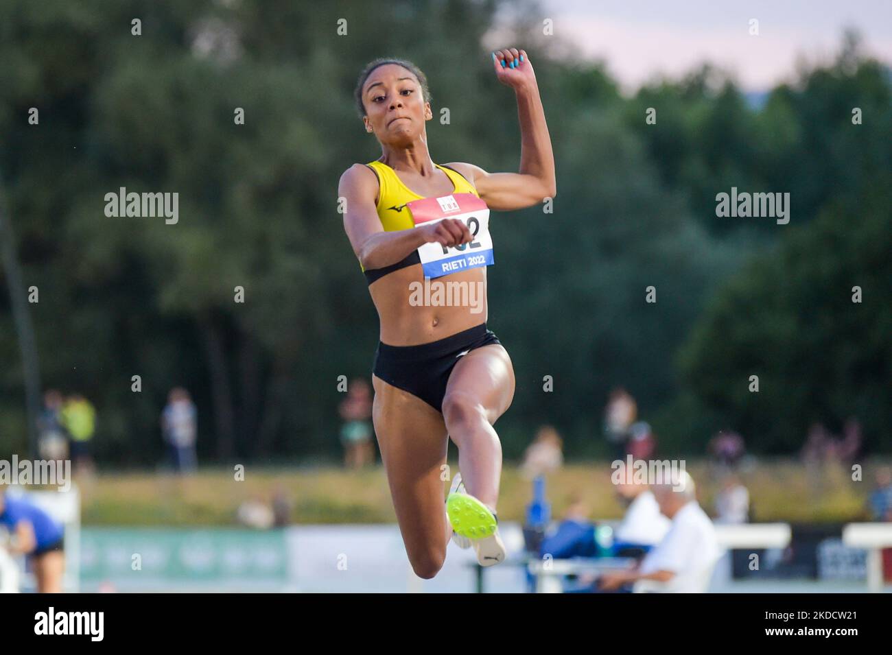 Langstreckenläuferin Larissa Iapichino während der italienischen Absolute Championships, 26. Juni. In Rieti, Italien, 26. Juni 2022. (Foto von Riccardo Fabi/NurPhoto) Stockfoto