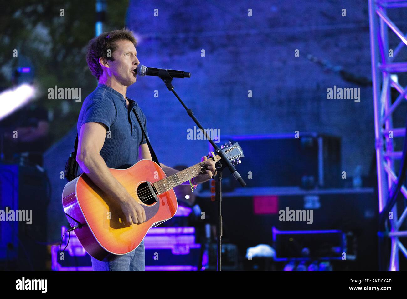 James Blunt Live Konzert im Anfiteatro del Vittoriale in Gardone Riviera Brescia Italien Juni 27 2022 (Foto: Andrea Ripamonti/NurPhoto) Stockfoto