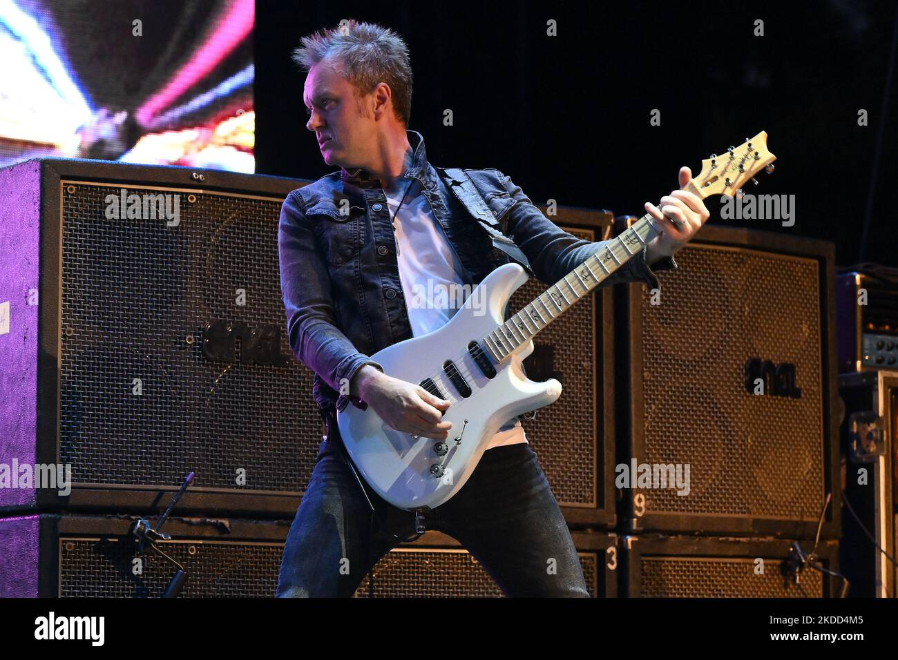 Simon McBride von Deep Purple, während des Woosh! Tour, 2.. Juli, im Auditorium Parco della Musica, Rom, Italien (Foto: Domenico Cippitelli/LiveMedia/NurPhoto) Stockfoto