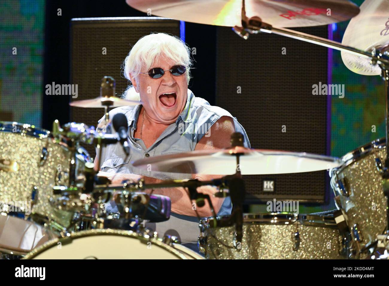 Ian Paice von Deep Purple, während des Woosh! Tour, 2.. Juli, im Auditorium Parco della Musica, Rom, Italien (Foto: Domenico Cippitelli/LiveMedia/NurPhoto) Stockfoto