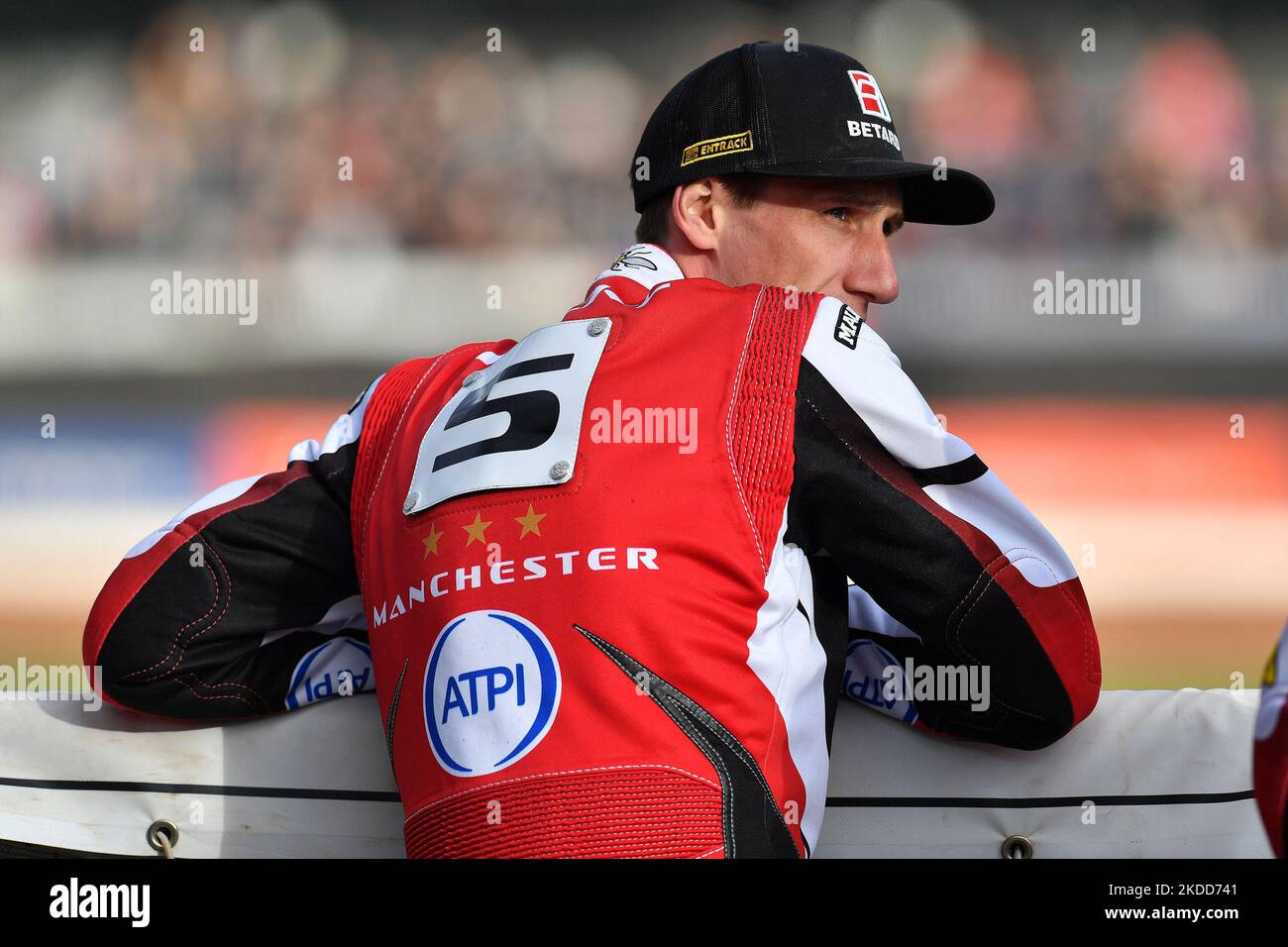 Max Fricke von Belle Vue ‘ATPI’ Aces während des SGB Premiership-Spiels zwischen Belle Vue Aces und Sheffield Tigers am Montag, den 4.. Juli 2022, im National Speedway Stadium in Manchester. (Foto von Eddie Garvey/MI News/NurPhoto) Stockfoto