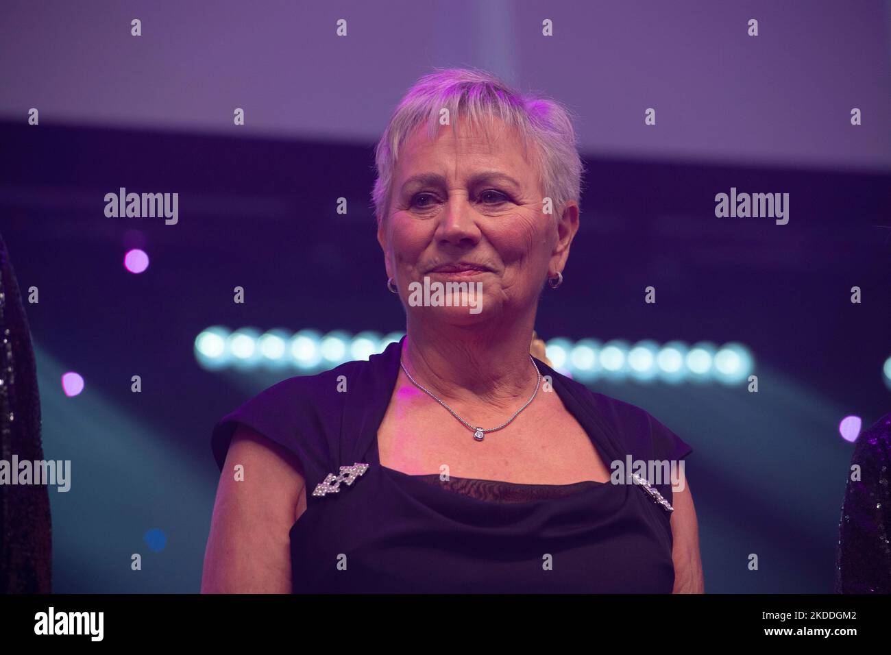 Renate STECHER, erhält den Pegasos-Preis, Legends of Sports, 40. Deutscher Sportpresseball in der Alten Oper Frankfurt, 5.. November 2022. Stockfoto