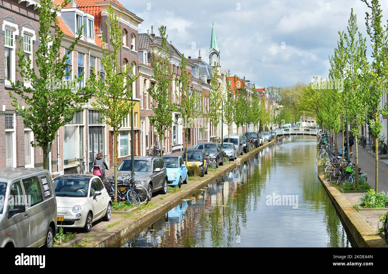 Die niederländische Universitätsstadt Delft am 25,4.2018, NDL, Niederlande Stockfoto