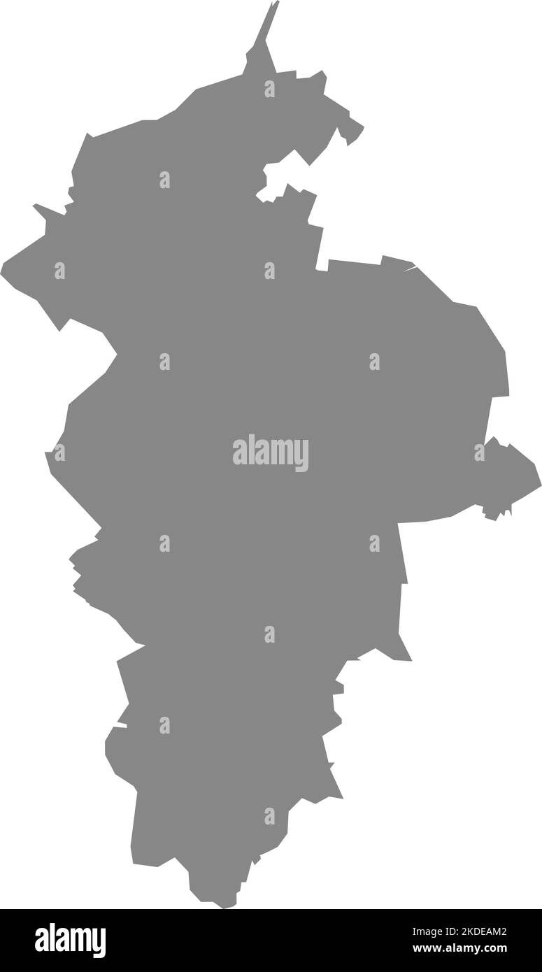Graue Landkarte von ZWICKAU, DEUTSCHLAND Stock Vektor