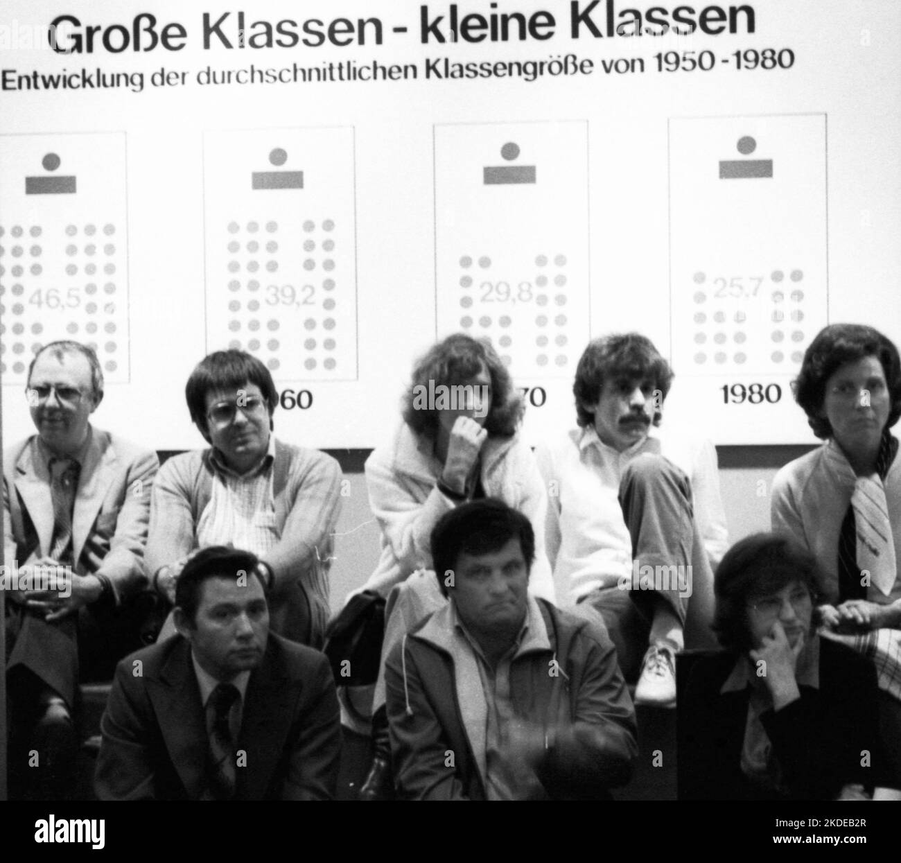 Die Bildungsmesse 7. Interschool '80 am 05.05.1980 in der Westfalenhalle Dortmund, Deutschland Stockfoto