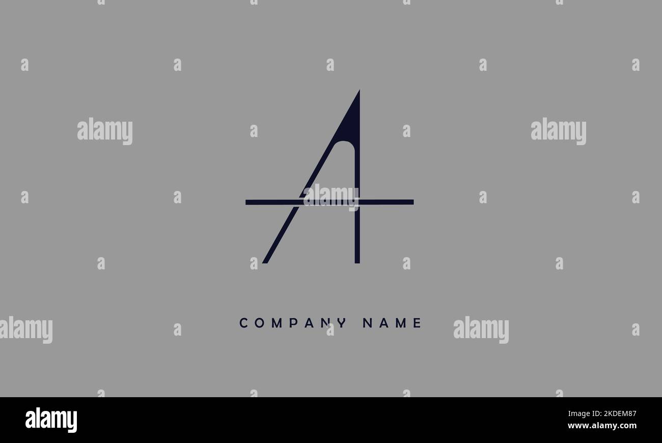 AI, IA Abstract Letters Logo Monogramm Stock Vektor