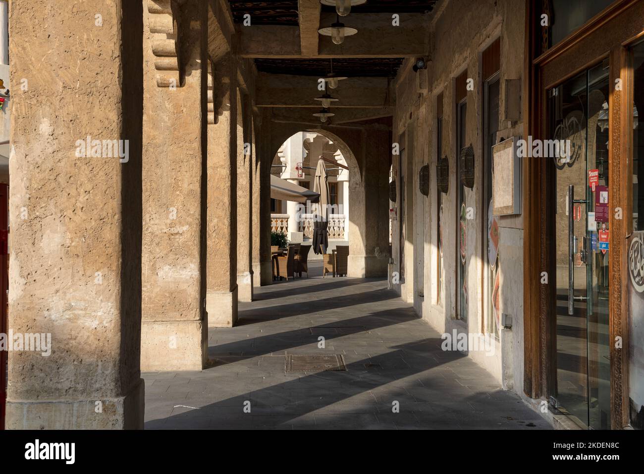 Touristenattraktionen während der FIFA Fußball-Weltmeisterschaft Katar. Souq Waqif. Traditioneller Ort von Katar Stockfoto