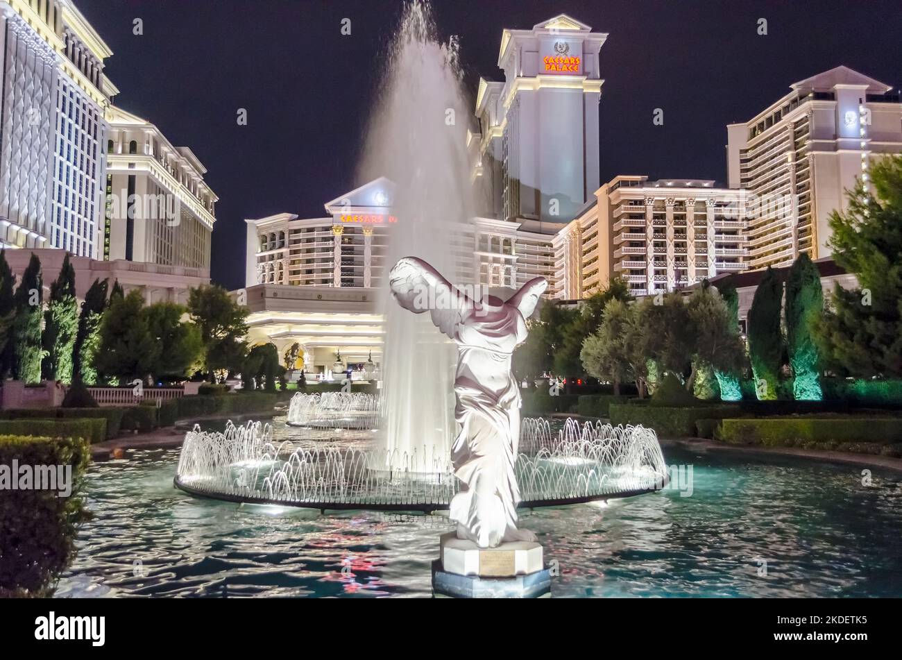 LAS VEGAS – 16. AUGUST: Das Caesars Palace Luxury Hotel and Casino in Las Vegas am 16. August 2012. Gelegen auf dem Strip zwischen dem Bellagio und dem M Stockfoto